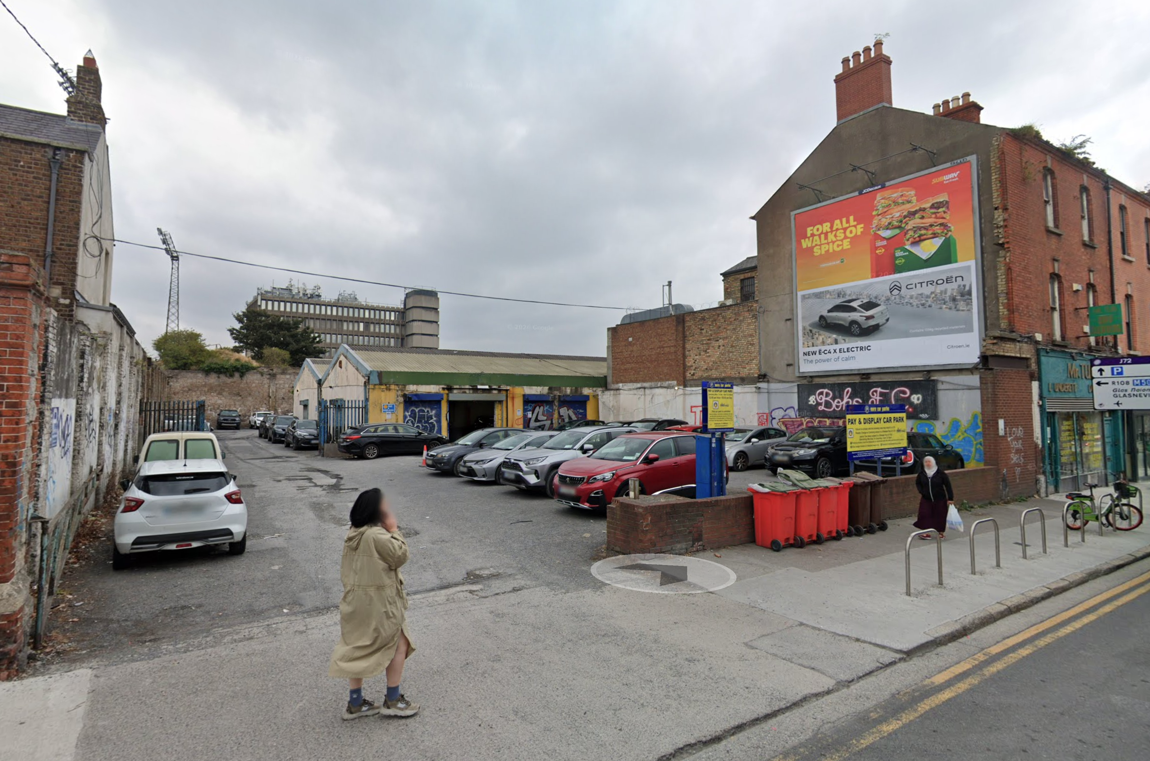 Existing view from North Circular Road
